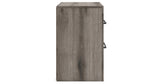 Graystorm Queen Panel Bed with Mirrored Dresser and Nightstand in Brown Gray from Ashley Furniture - Luna Furniture
