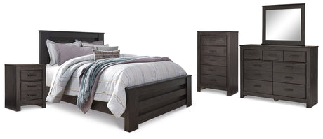 Brinxton Charcoal Panel Bedroom Set from Ashley - Luna Furniture