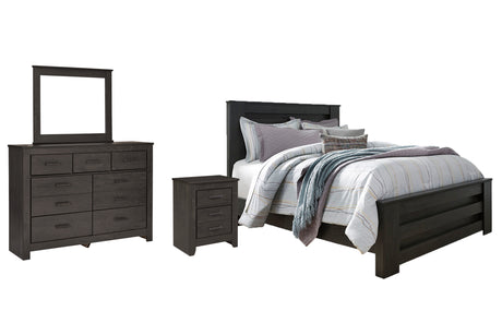 Brinxton Charcoal Panel Bedroom Set from Ashley - Luna Furniture
