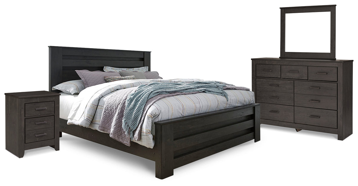 Brinxton Charcoal Panel Bedroom Set from Ashley - Luna Furniture