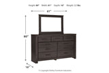 Brinxton Charcoal Dresser and Mirror from Ashley - Luna Furniture
