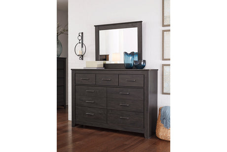 Brinxton Charcoal Dresser and Mirror from Ashley - Luna Furniture