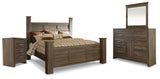 Juararo Dark Brown Poster Bedroom Set from Ashley - Luna Furniture