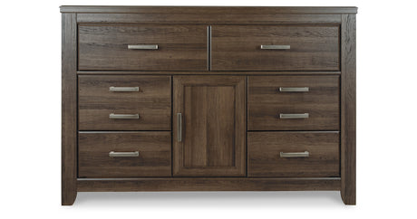 Juararo Queen Poster Bed, Dresser and Chest from Ashley Furniture - Luna Furniture