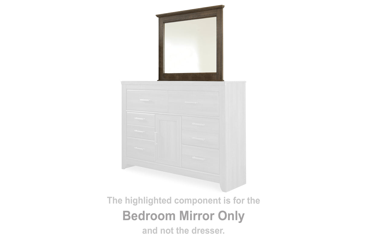 Juararo Dark Brown Bedroom Mirror (Mirror Only) from Ashley - Luna Furniture