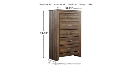 Juararo King/California King Panel Headboard Bed with Mirrored Dresser, Chest and Nightstand in Dark Brown from Ashley Furniture - Luna Furniture