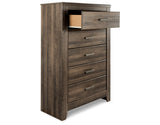 Juararo Dark Brown Chest of Drawers from Ashley Furniture - Luna Furniture