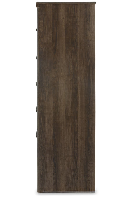 Juararo Dark Brown Chest of Drawers from Ashley Furniture - Luna Furniture