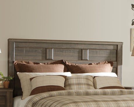 Juararo Dark Brown Queen Panel Headboard from Ashley Furniture - Luna Furniture