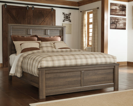 Juararo Dark Brown Panel Bedroom Set from Ashley - Luna Furniture