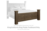 Juararo Dark Brown King/California King Poster Footboard from Ashley - Luna Furniture
