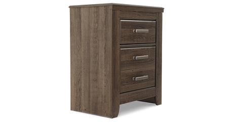 Juararo Dark Brown Nightstand from Ashley Furniture - Luna Furniture