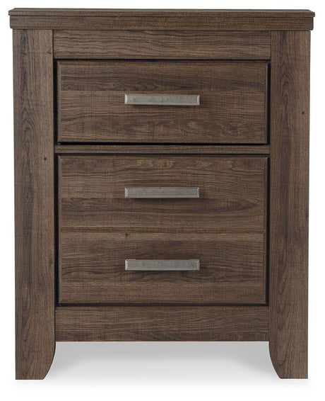 Juararo Dark Brown Nightstand and Chest from Ashley - Luna Furniture