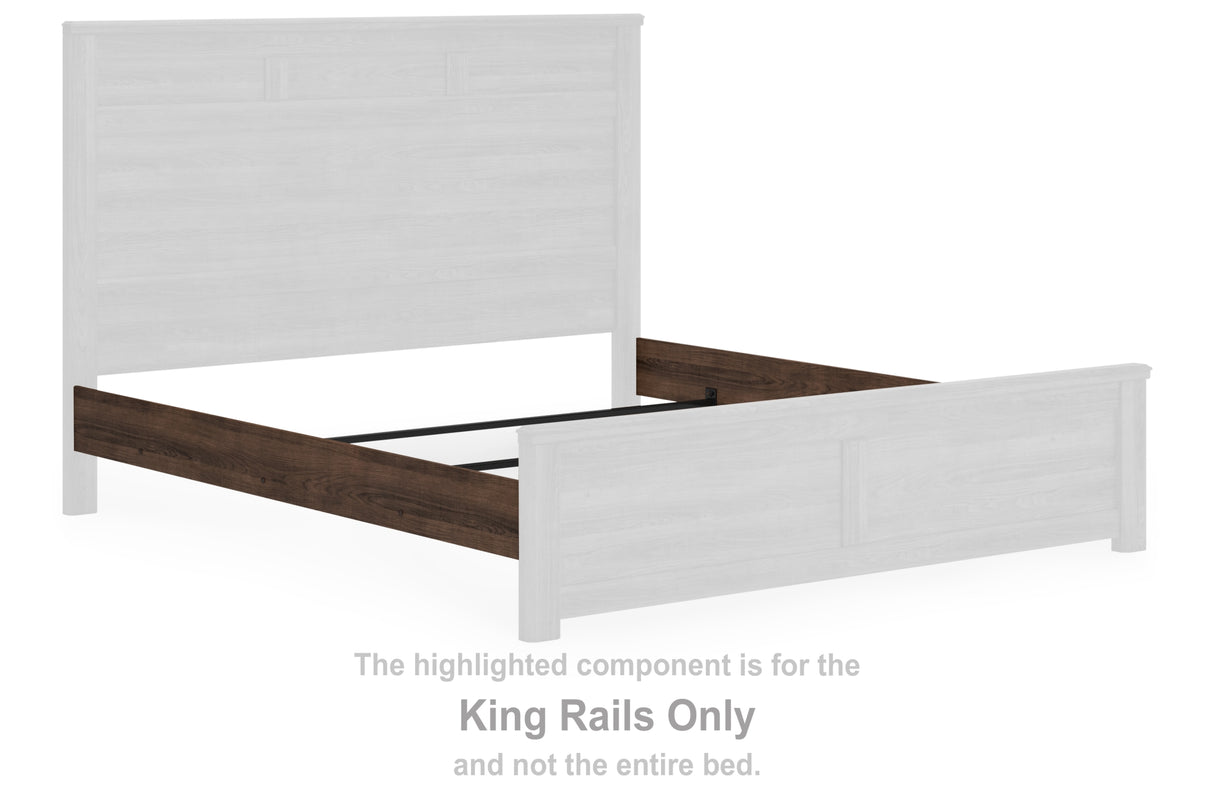 Juararo Dark Brown King Rails from Ashley - Luna Furniture