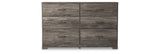 Ralinksi Queen Panel Bed with Dresser and 2 Nightstands in Gray from Ashley Furniture - Luna Furniture