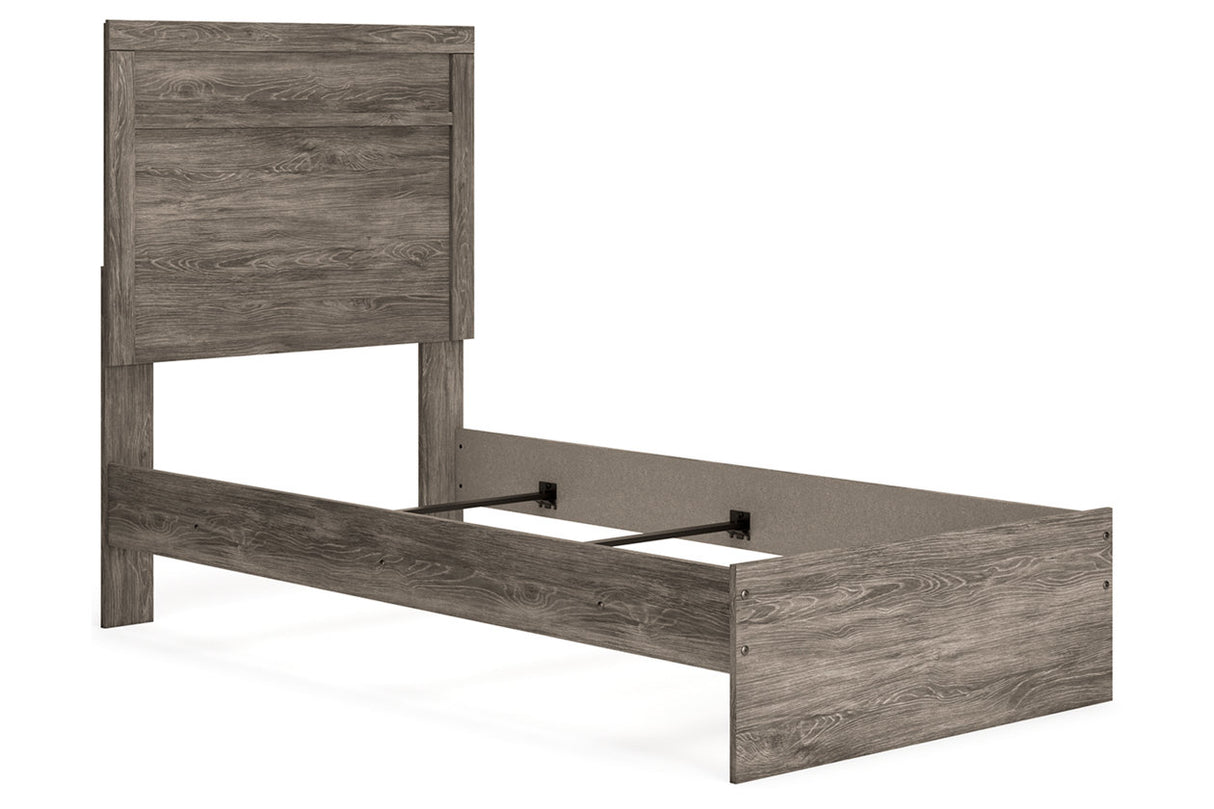 Ralinksi Gray Twin Panel Bed from Ashley - Luna Furniture