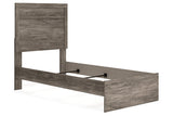 Ralinksi Gray Twin Panel Bed from Ashley - Luna Furniture