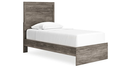 Ralinksi Gray Twin Panel Bed from Ashley - Luna Furniture