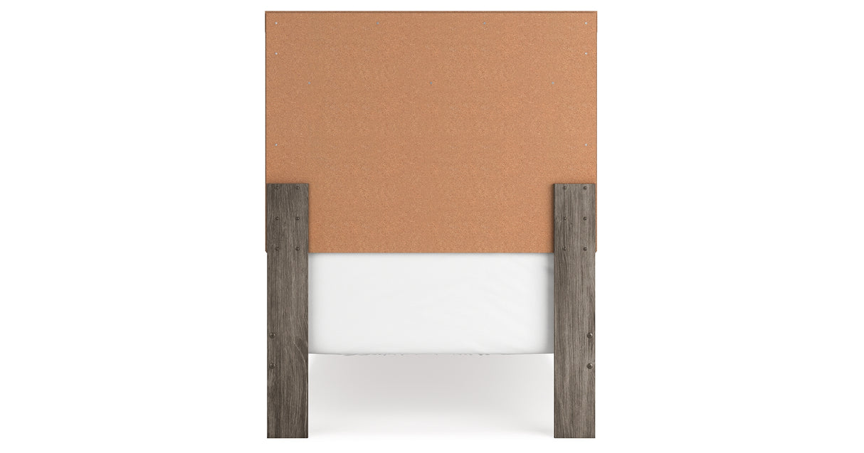 Ralinksi Twin Panel Bed with Nightstand in Gray from Ashley Furniture - Luna Furniture