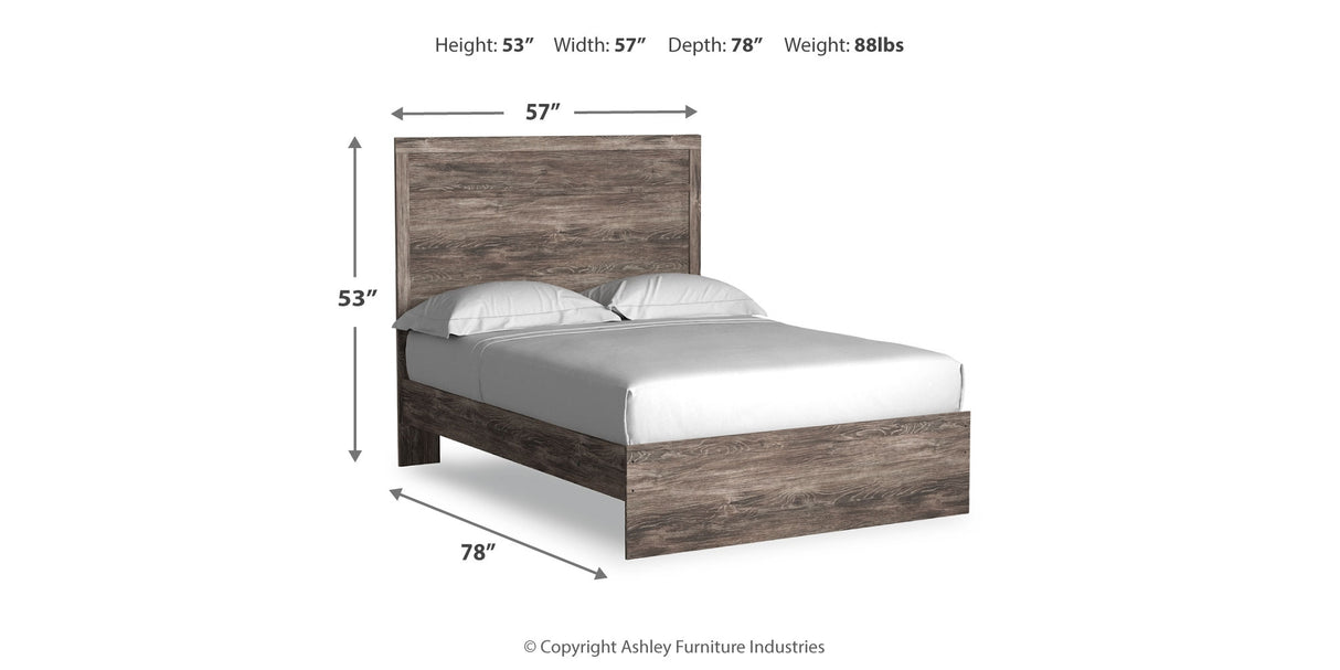 Ralinksi Full Panel Bed with Dresser in Gray from Ashley Furniture - Luna Furniture