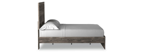 Ralinksi Full Panel Bed with Mirrored Dresser, Chest and 2 Nightstands in Gray from Ashley - Luna Furniture