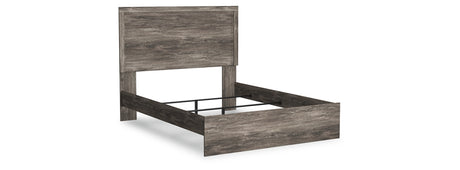 Ralinksi Queen Panel Bed with Mirrored Dresser and 2 Nightstands in Gray from Ashley - Luna Furniture