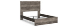 Ralinksi Queen Panel Bed with 2 Nightstands in Gray from Ashley Furniture - Luna Furniture