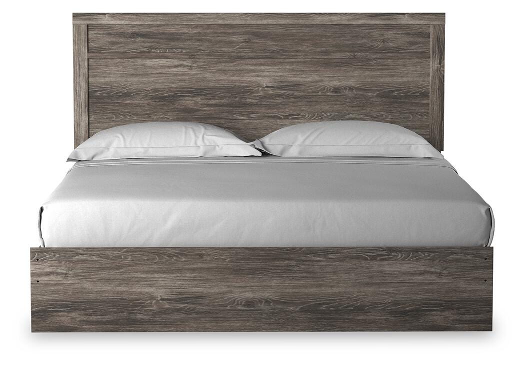 Ralinksi Gray King Panel Bed from Ashley Furniture - Luna Furniture