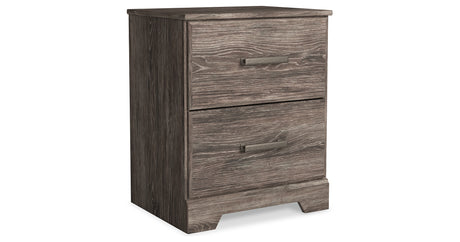 Ralinksi Twin Panel Bed with Mirrored Dresser and Nightstand in Gray from Ashley - Luna Furniture