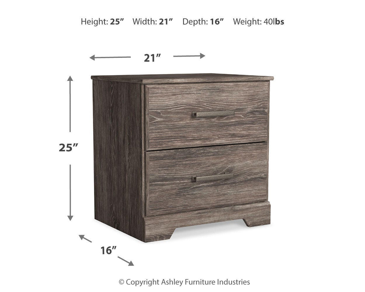 Ralinksi Gray Nightstand from Ashley Furniture - Luna Furniture