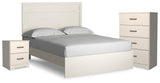 Stelsie White Panel Bedroom Set from Ashley - Luna Furniture