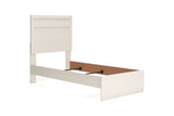 Stelsie White Twin Panel Bed from Ashley - Luna Furniture