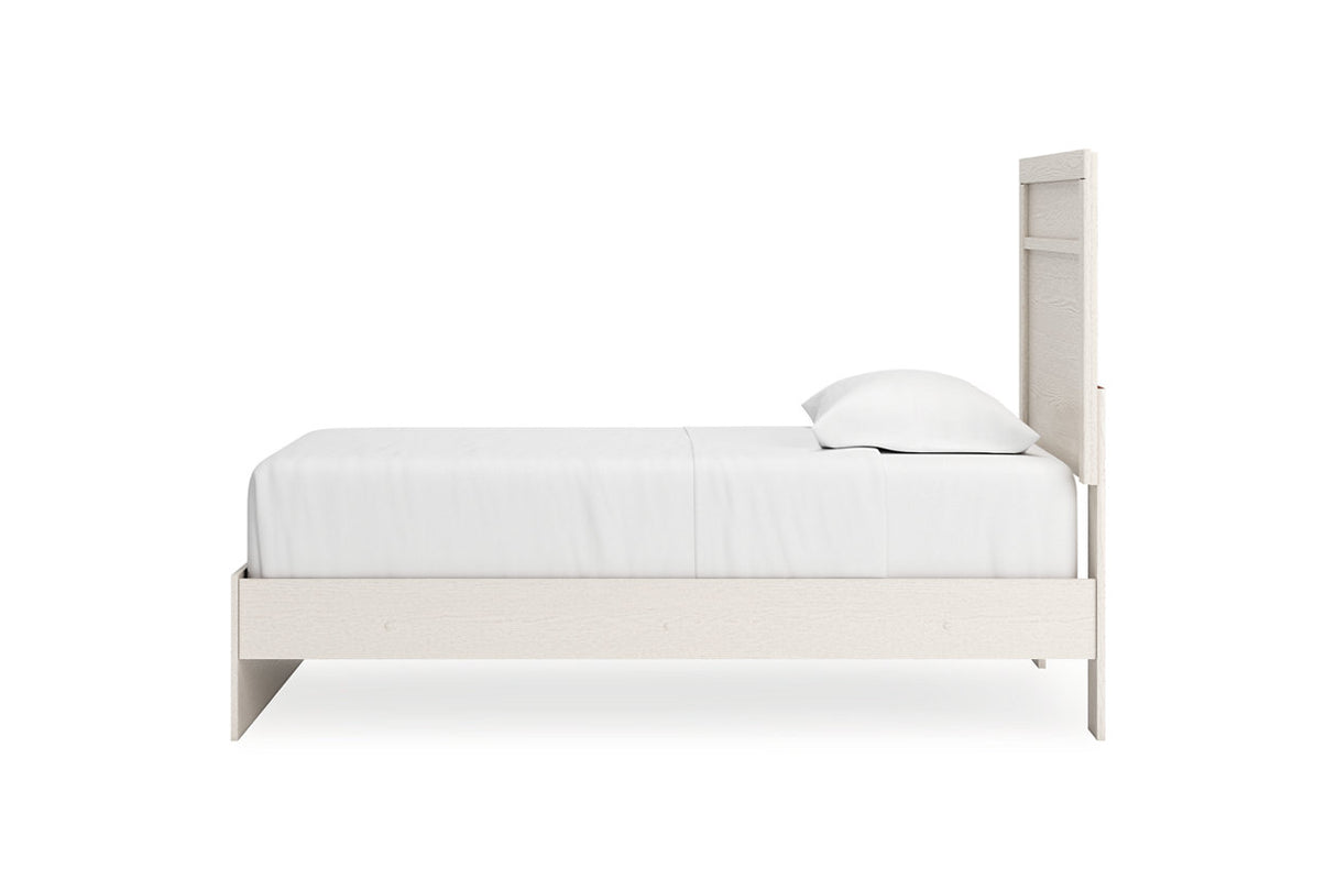 Stelsie White Twin Panel Bed from Ashley - Luna Furniture