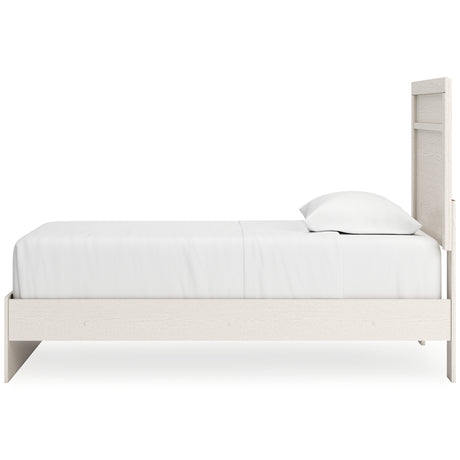 Stelsie White Twin Panel Bed from Ashley - Luna Furniture