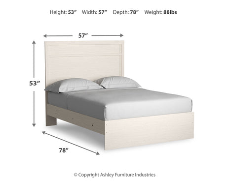 Stelsie White Full Panel Bed from Ashley - Luna Furniture
