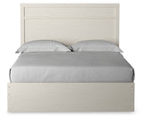 Stelsie White Queen Panel Bed with Dresser, Mirror and Nightstand from Ashley Furniture - Luna Furniture