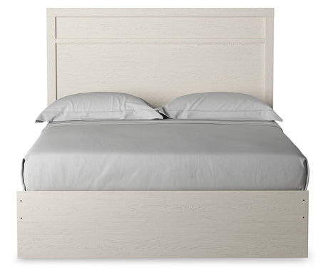 Stelsie White Queen Panel Bed with Dresser, Mirror and Nightstand from Ashley - Luna Furniture