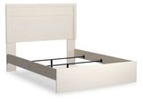 Stelsie White Queen Panel Bed with Dresser, Mirror and Nightstand from Ashley Furniture - Luna Furniture