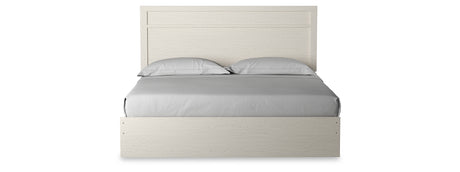 Stelsie White King Panel Bed from Ashley - Luna Furniture