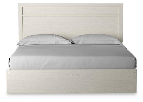 Stelsie White Panel Bed and Nightstand from Ashley Furniture - Luna Furniture