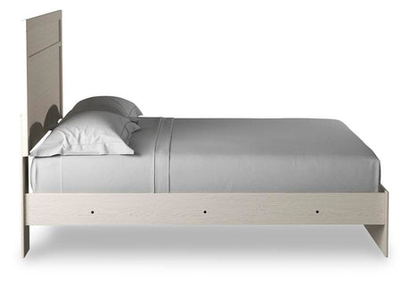 Stelsie White Panel Bed and Nightstand from Ashley Furniture - Luna Furniture