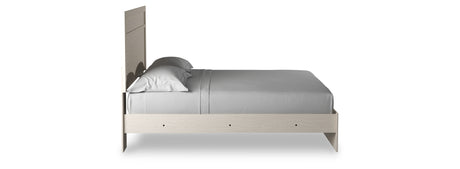 Stelsie White King Panel Bed from Ashley - Luna Furniture