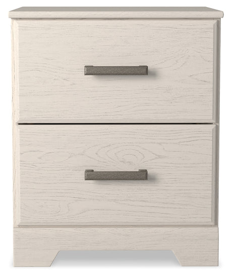 Stelsie White Queen Panel Bed with Dresser, Mirror and Nightstand from Ashley - Luna Furniture