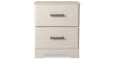 Stelsie White Panel Bed and Nightstand from Ashley Furniture - Luna Furniture
