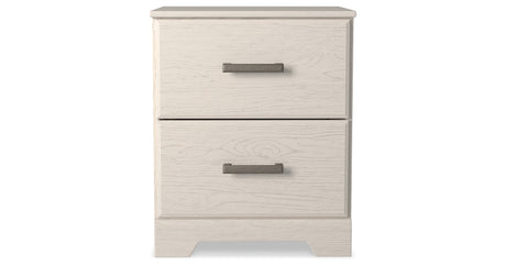 Stelsie White Panel Bed and Nightstand from Ashley Furniture - Luna Furniture