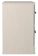 Stelsie White Panel Bed and Nightstand from Ashley Furniture - Luna Furniture