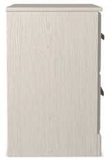 Stelsie White Queen Panel Bed with Dresser, Mirror and Nightstand from Ashley Furniture - Luna Furniture