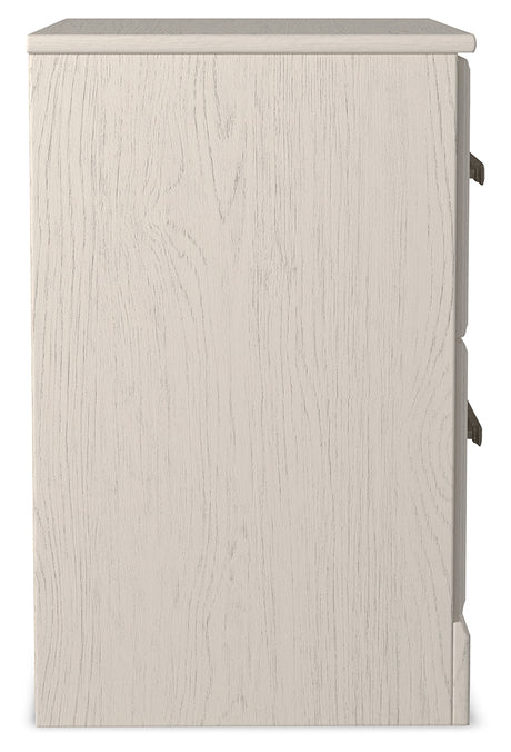 Stelsie White Queen Panel Bed with Dresser, Mirror and Nightstand from Ashley - Luna Furniture