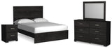 Belachime Black Panel Bedroom Set from Ashley - Luna Furniture