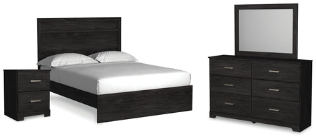 Belachime Black Panel Bedroom Set from Ashley - Luna Furniture